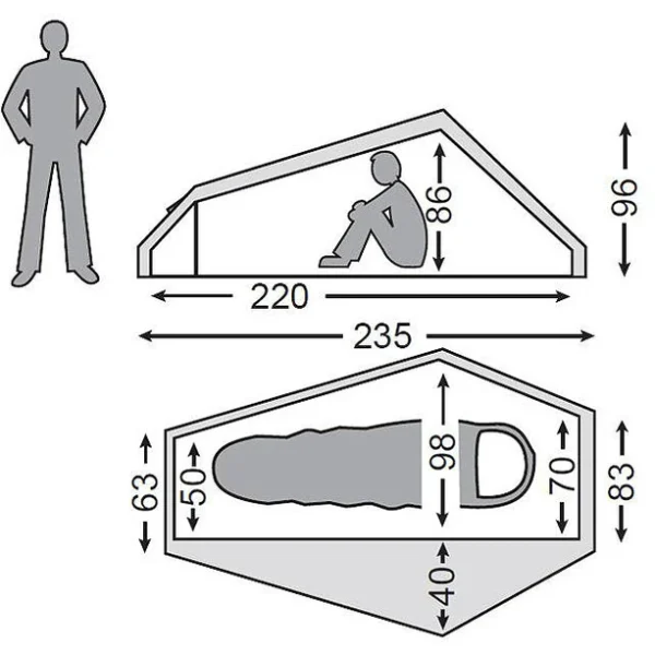 Nordisk Telemark 1 Light Weight Tente, Vert Neuve avec étiquette 6