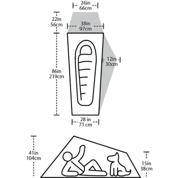 Big Agnes Seedhouse SL1 Tente, Olive Les achats en ligne 6