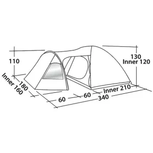 Easy Camp Blazar 300 Tente, Vert/olive magasin en ligne france 9