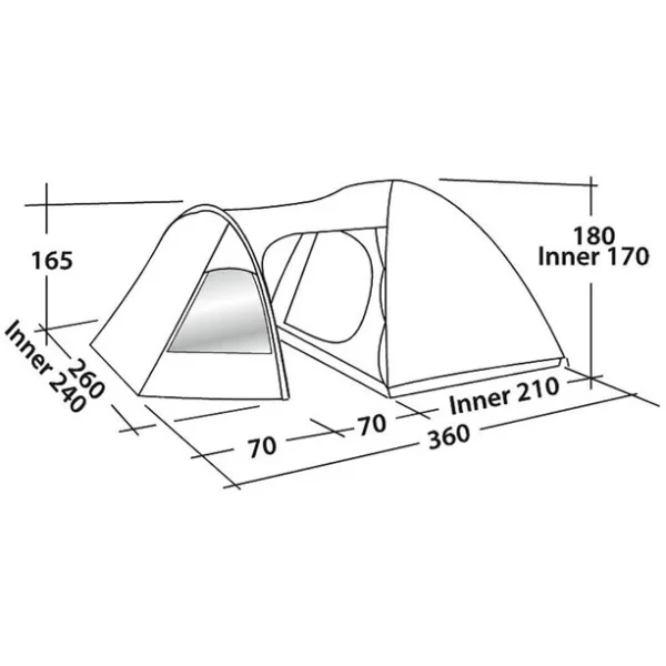 Easy Camp Blazar 400 Tente, Vert/olive exclusivement disponibles 4