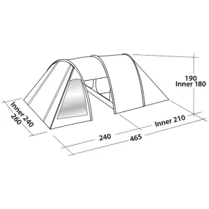 ﻿soldes Easy Camp Galaxy 400 Tente, Vert/olive 10