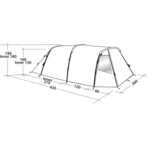 vente en ligne pas cher Easy Camp Huntsville 400 Tente, Vert 7