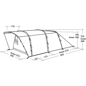 Easy Camp Palmdale 500 Tente, Bleu boutique paris 16