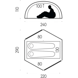 Fjällräven Fjällräven Abisko Dome 2 Tente, Beige Distributeur Officiel 6