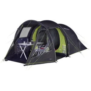 magasin solde High Peak Paxos 4 Tent, Noir/vert 13