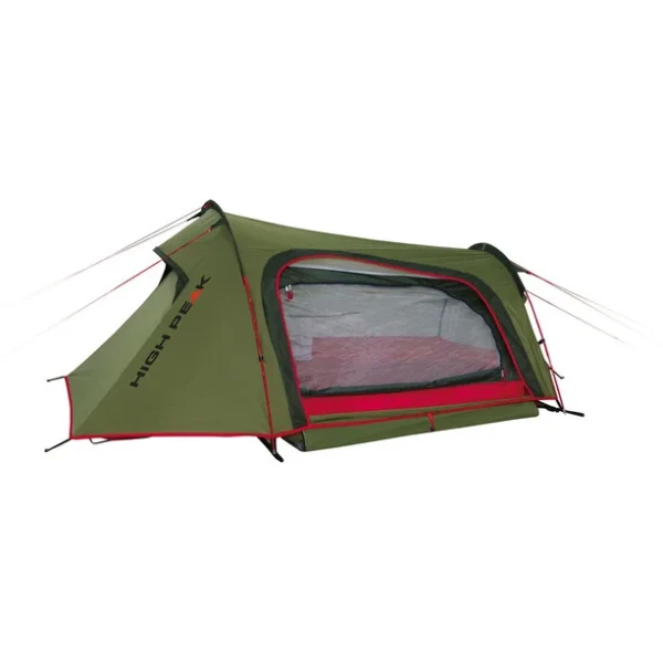 Boutique officielle High Peak Sparrow 2 Tente, Olive/rouge 4