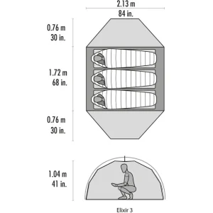 acheter MSR Elixir 3 V2 Tente, Olive 12