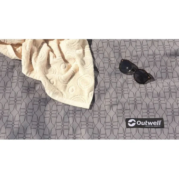 Outwell Linnburg Tapis Tissé Plat, Gris/noir Promotio de vente 1