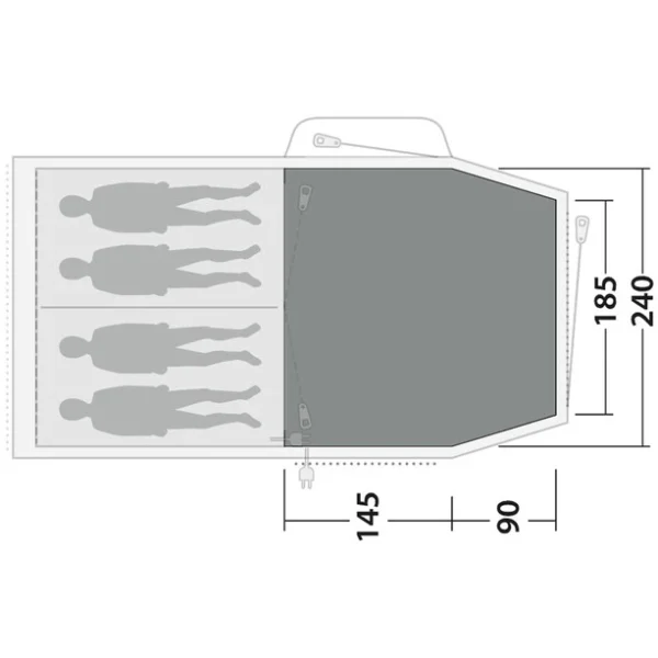 Outwell Springwood 4 Tapis Tissé Plat, Gris à prix d'occasion 4