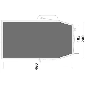 marque pas cher Outwell Springwood 4 Bâche De Sol, Gris 6