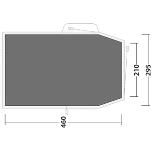 Outwell Springwood 5 Bâche De Sol, Gris marque pas cher 6