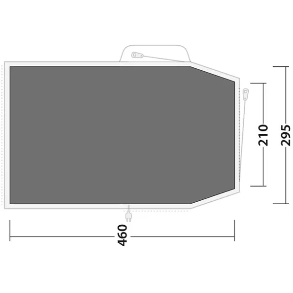 Outwell Springwood 5 Bâche De Sol, Gris marque pas cher 3