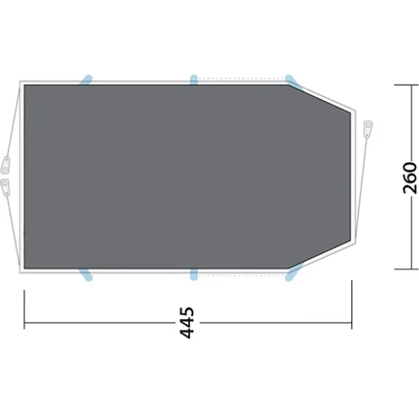 Outwell Starhill 4 Footprint, Gris soldes ligne 3