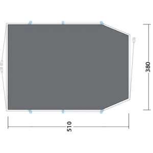 Outwell Starhill 6 Footprint, Gris Top ventes 6