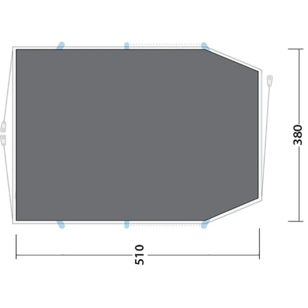 Outwell Starhill 6 Footprint, Gris Top ventes 3