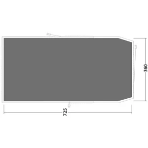 grande marque pas cher Outwell Winwood 8 Bâche De Sol Avec Toggle Up Front Intégré, Gris 6