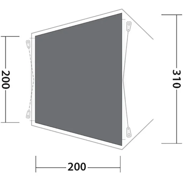 Vente Outwell Woodcrest Footprint, Argent 3