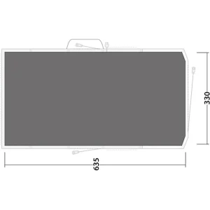 Outwell Lux Sundale 5PA Footprint With Integrated Toggle Up, Gris site pas cher 6