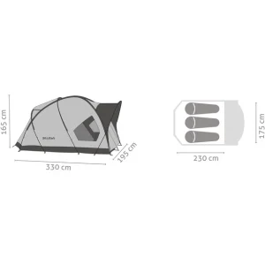 SALEWA Alpine Hut III Tente, Vert en solde 6