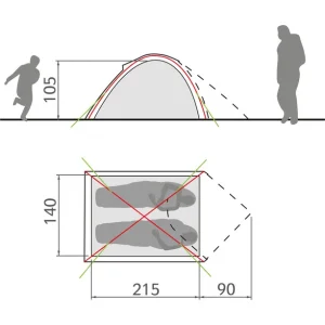 VAUDE Campo Compact 2P Tente, Vert mode pas chere 9