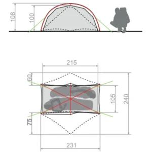 VAUDE Space Seamless 1-2P Tente, Vert Nouveau 9