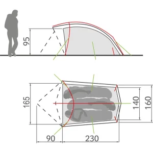 à prix d'occasion VAUDE Taurus 3P Tente, Vert 12